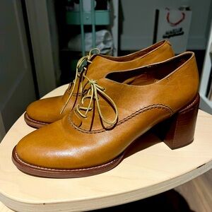 See by Chloé Tan Leather Oxfords